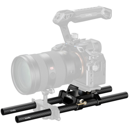 SmallRig 6761 - zestaw montażowy z płytką Arca i bazą oraz 2x pręt 15mm 30mm - przykład użycia